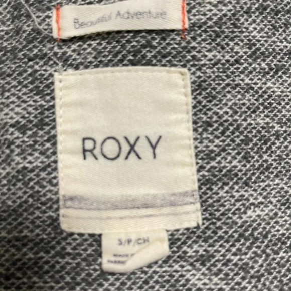 Roxy Women's Aztec Print & Grey Knit Zip Up Hooded Sweater Small - Picture 5 of 5